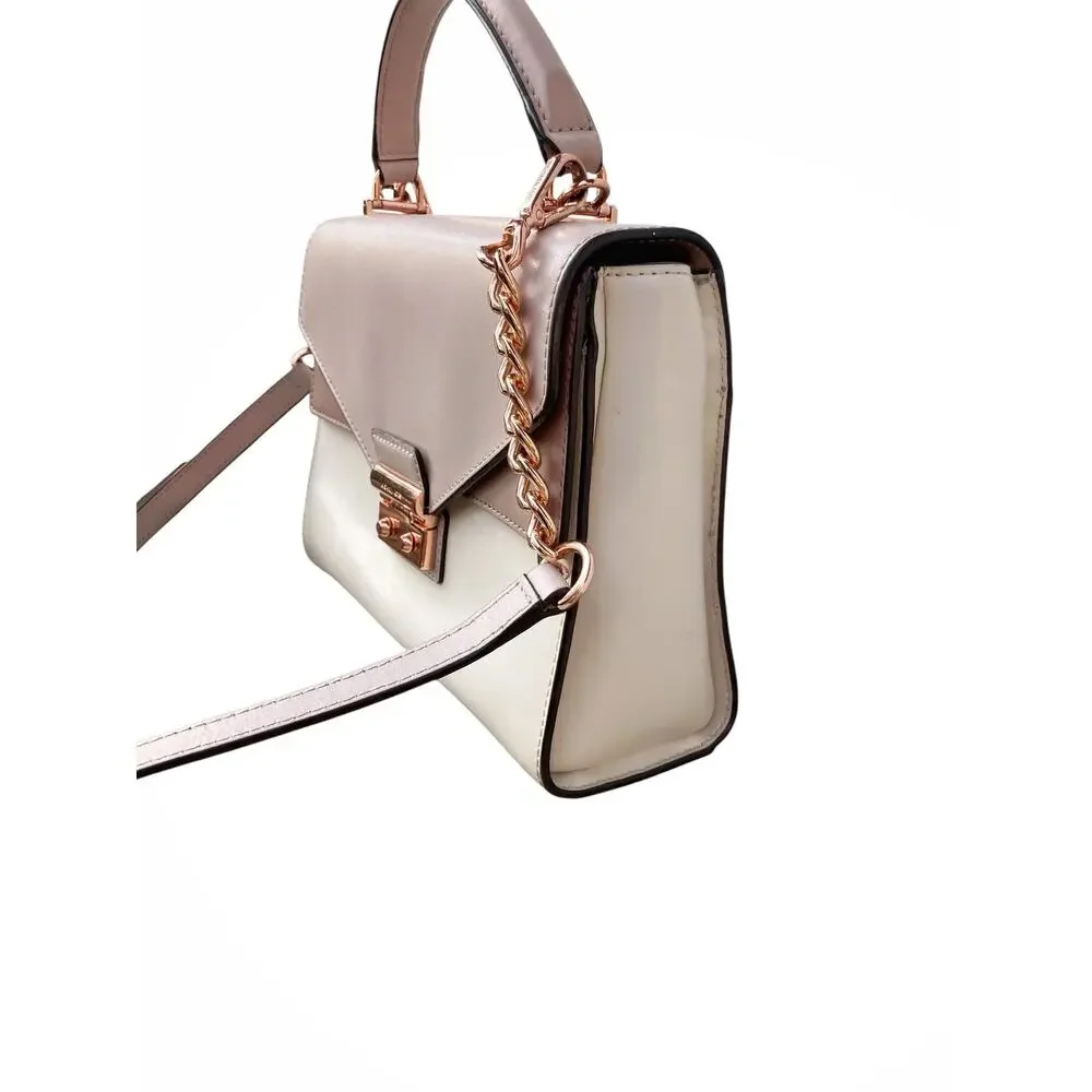 Michael Kors Y2K Mini Blush Cream Leather 2010 Revival Top Handle Crossbody Bag